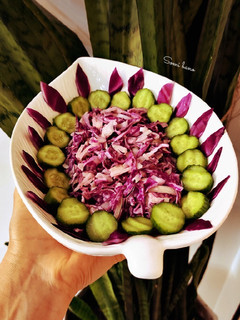 عکسی از دستور سالاد مورلاهانا (کلم بنفش)