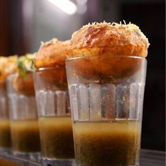 A picture of Pani- Puri Shots.