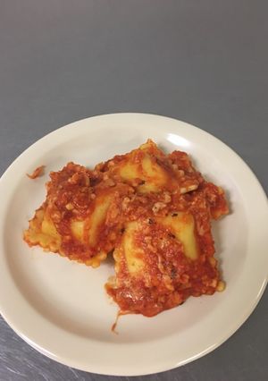 A picture of Baked Ravioli.