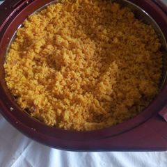 A picture of Jollof rice.