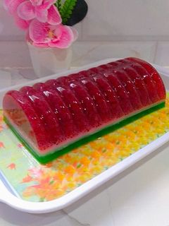 Foto resep Puding Semangka Sederhana