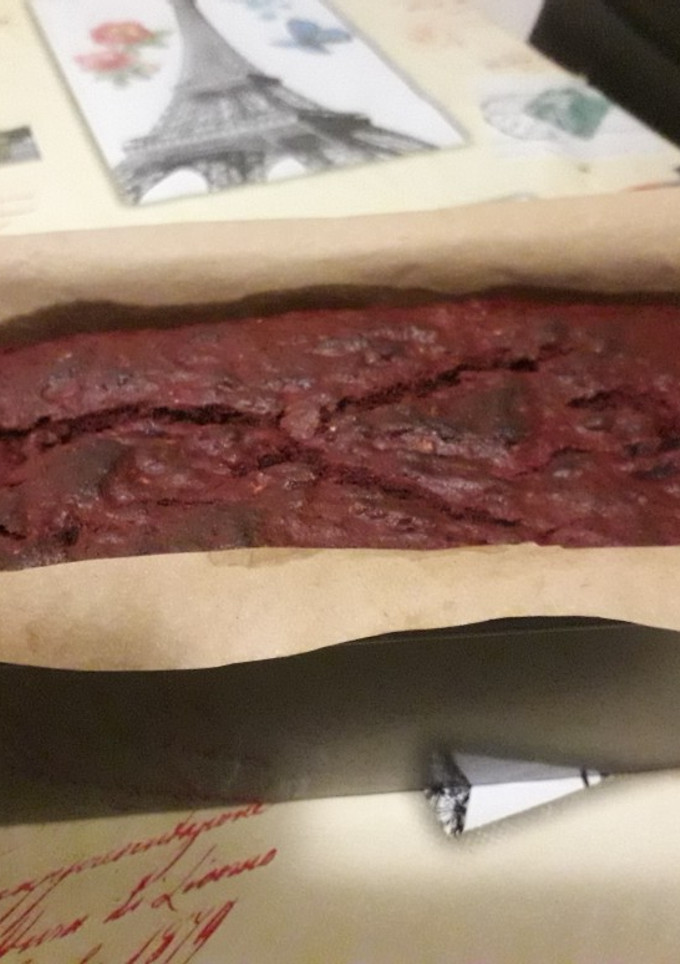 Una foto de "Queque Red Velvet de Beterraga"