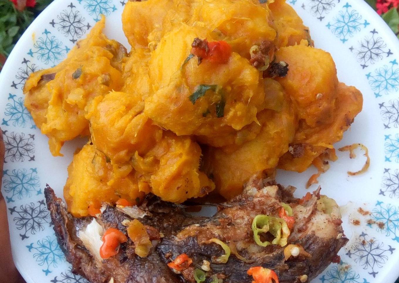 Yam & Sweet potatoes porridge
