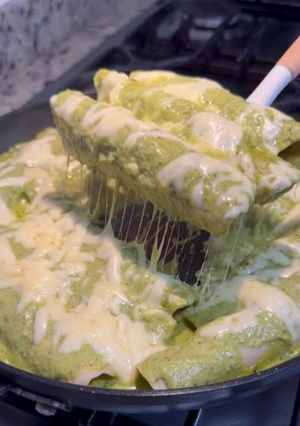 Una foto de Enchiladas suizas