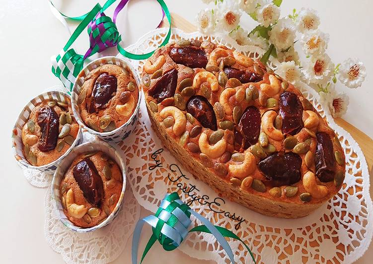 CARA MEMBUAT FRUIT CAKE KURMA Edisi Kue Lebaran #03