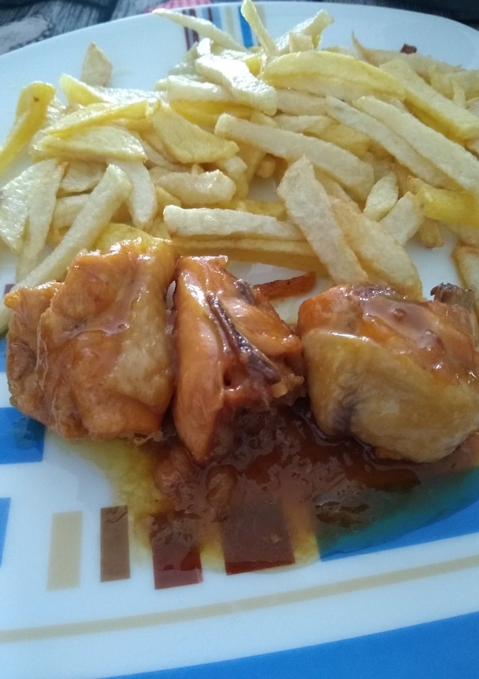 Una foto de Pollo a la cerveza