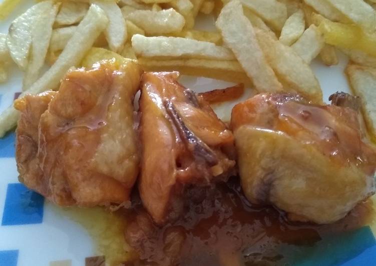 Pollo a la cerveza