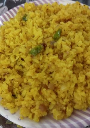 A picture of Kanda Poha recipe.