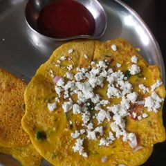 A picture of Besan... Paneer chilla.
