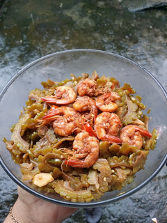 Foto resep Tumis pare dan udang