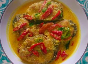 Foto resep Ikan Gabus santan kuning 🌼