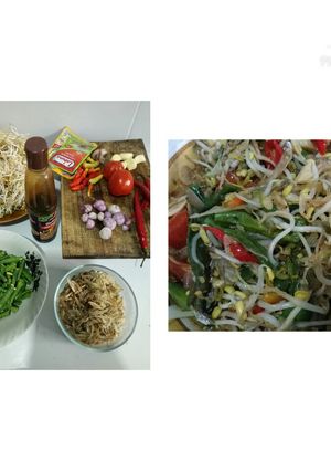 Foto resep Oseng toge teri pedas