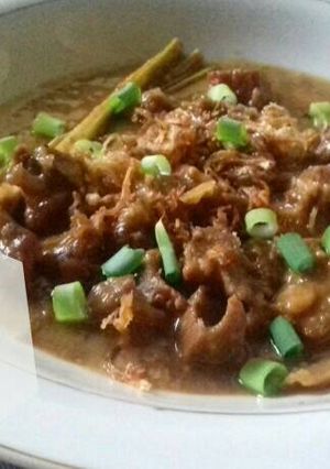Foto resep Ungkep daging kambing bumbu iris #kitaberbagi