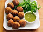 A picture of chickpea falafel