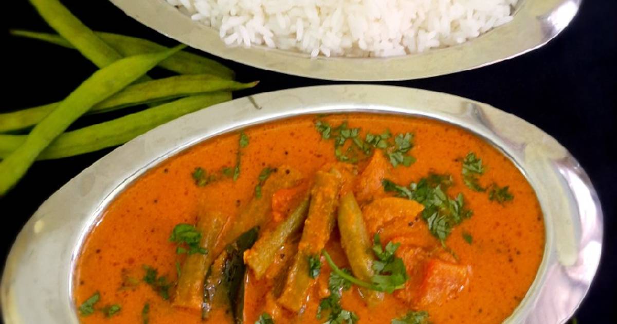 கொத்தவரங்காய் கார குழம்பு (cluster beans gravy recipe in Tamil) இவருடைய