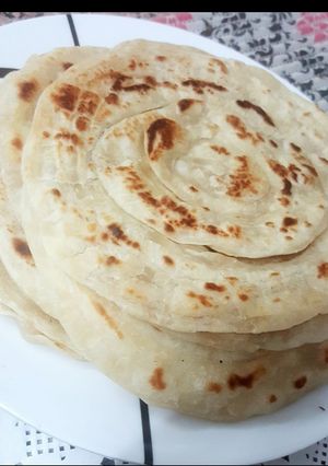 صورة لوصفة خبز البراتا