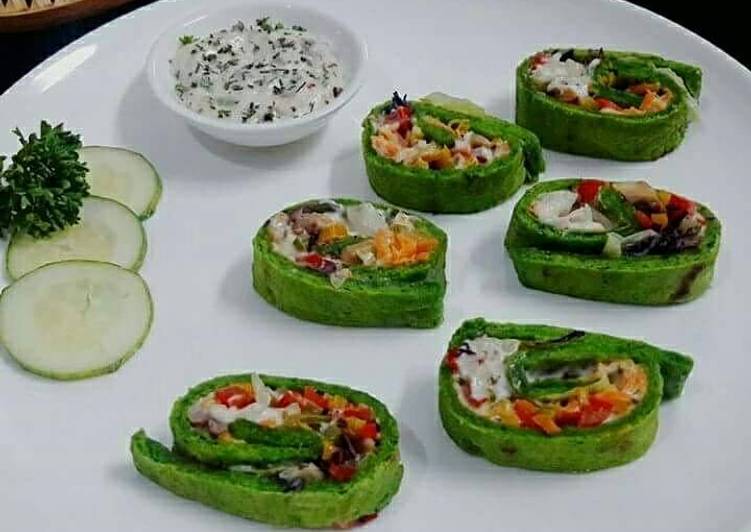 Simple Way to Prepare Ultimate Spinach Veggie Pinwheels