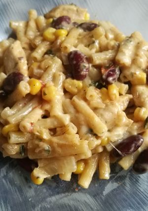 Mexikói tésztás csirkemell recept fotója