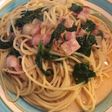Spaghetti With Bacon and Spinach