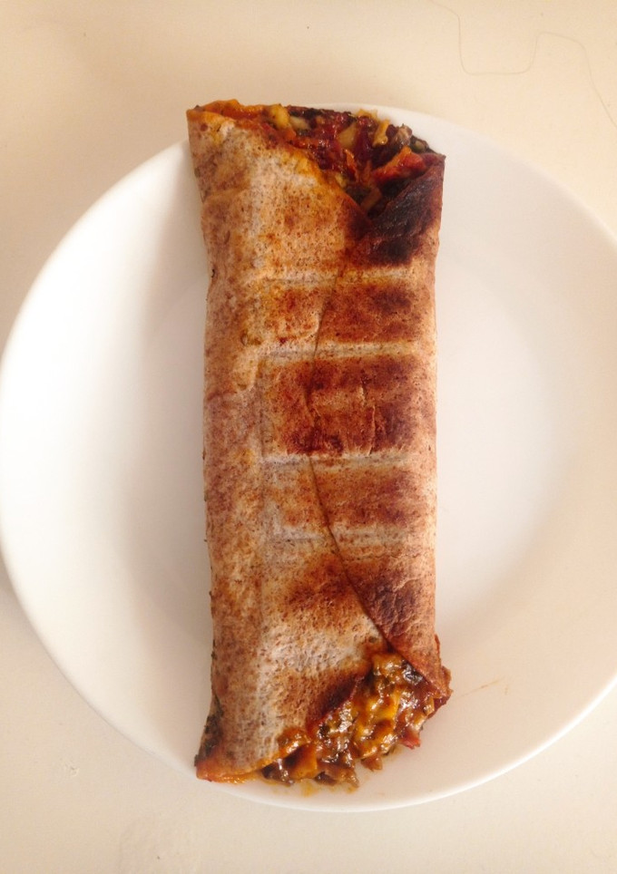 Una foto de Fajita integral tipo pizza