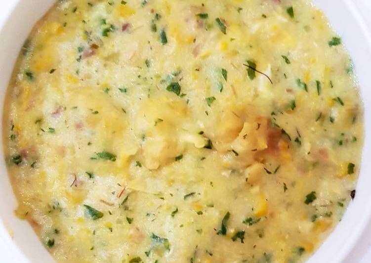 Resep Creamy corn and potato (jagung dan kentang) MPASI yang Bikin Ngiler