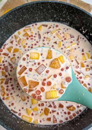 Foto resep Mango Sago Dessert Cup