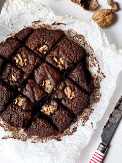 Foto de Brownie com toque de laranja
