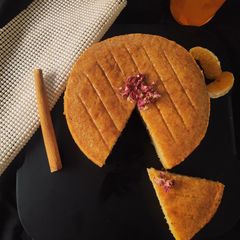 A picture of Orange Cinnamon semolina tea cake.