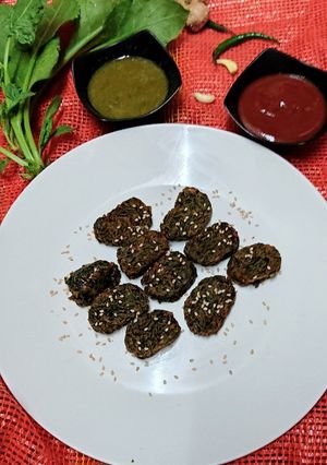 A picture of Spinach leaves patode.