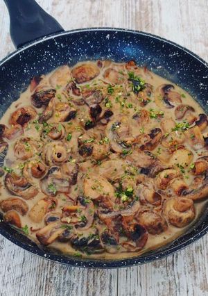Une photo de Champignons à la crème