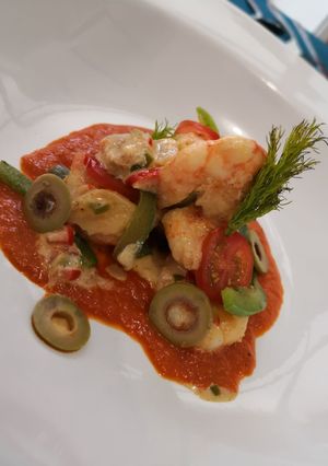 Una foto de Camarones al ajillo