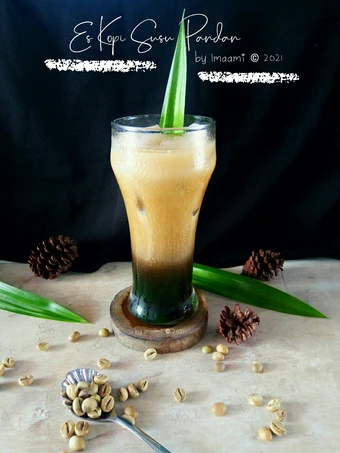 Langkah Gampang Membuat Resep Es Kopi Susu Pandan yang Lezat Sekali Anti Ribet, Uenak Banget