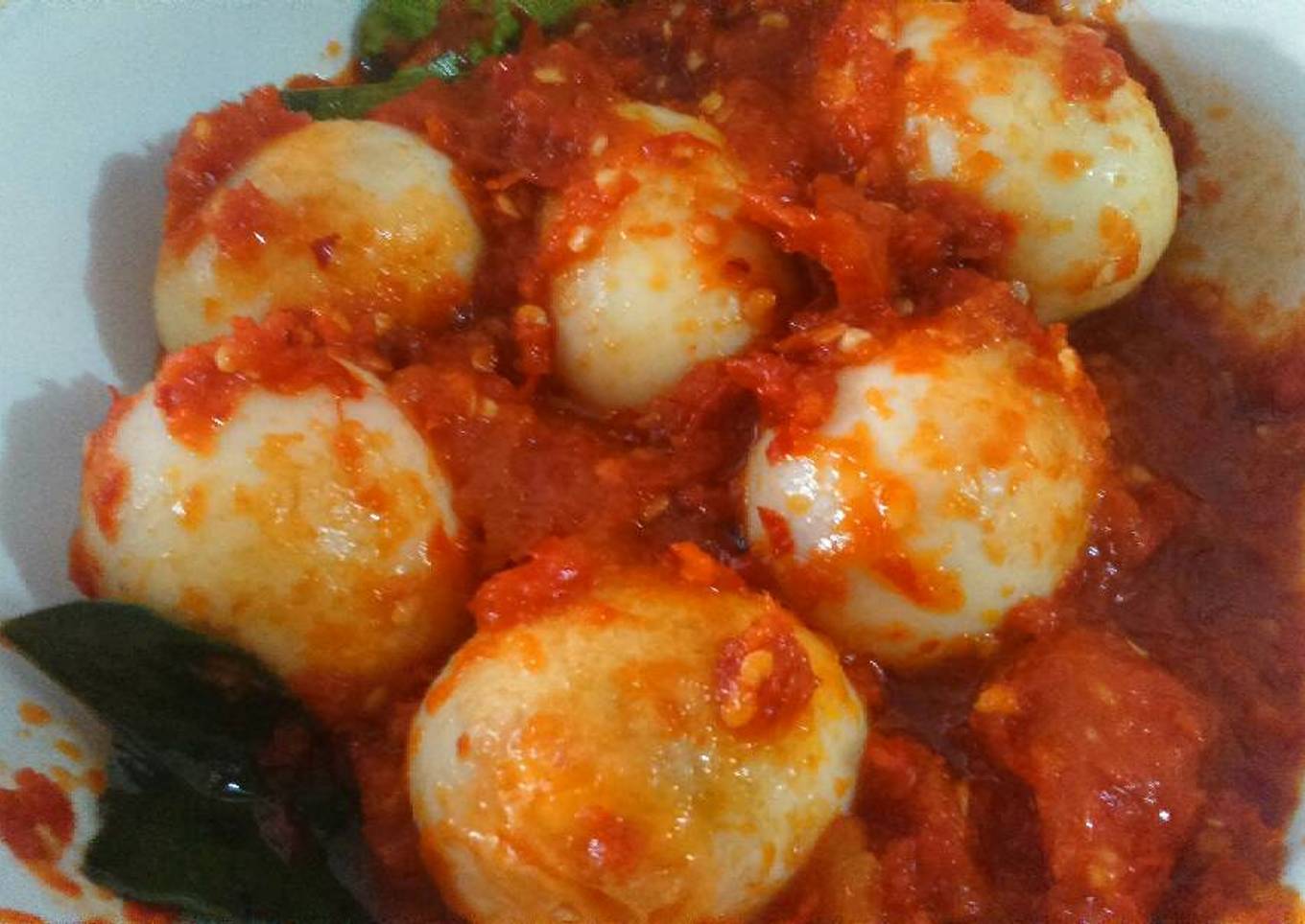 Telur balado simple