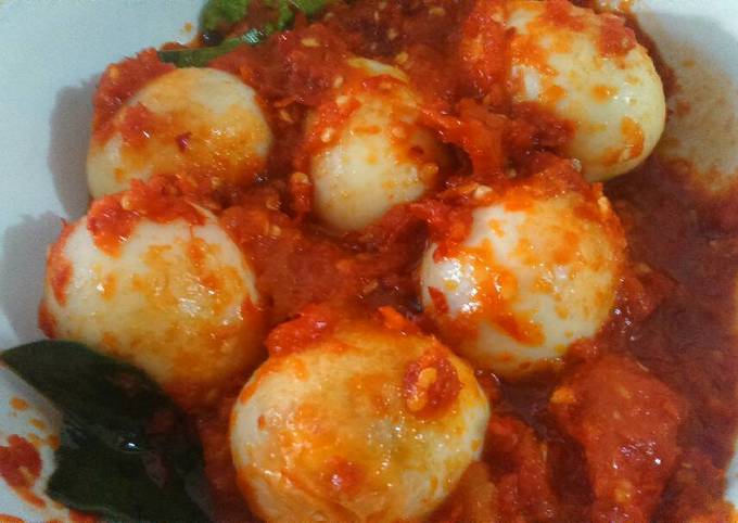 Wajib coba! Resep memasak Telur balado simple yang gurih