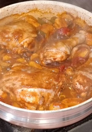 صورة لوصفة صينيه بطاطس بالفراخ 😋🤩✨