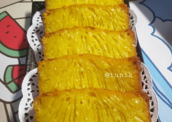 Cara membuat Bika Ambon khas Medan kenyal dan bersarang Cara membuat Bika Ambon khas Medan kenyal dan bersarang