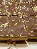 Almond Butter Chocolate Bars with Pistachios