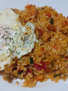 Una foto de Arroz con verdura