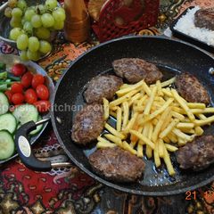 A picture of Kotlet (Iranian Meat Patties کتلت).