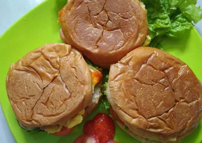 Resep Burger Roti Oleh Fifi_wijaya21 - Cookpad