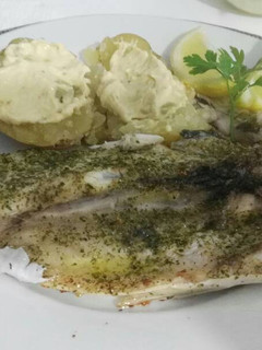 Una foto de Lubina a la espalda