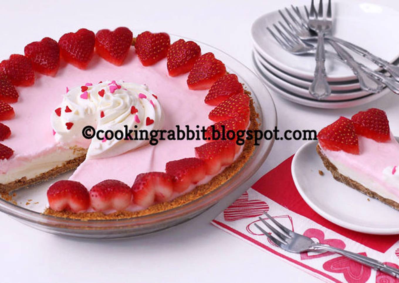 Sweetheart pink pie