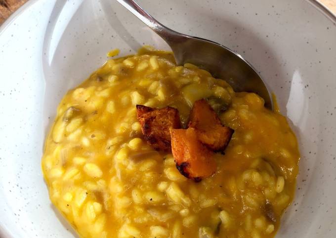 ‘Cheesy’ Vegan Squash Risotto