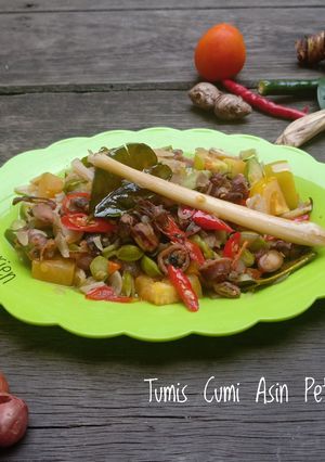 Foto resep Tumis Cumi Asin Pete