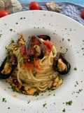 Linguine con le cozze e pomodorini