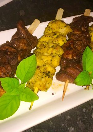 A picture of Street Food Thai Chicken Skewers.