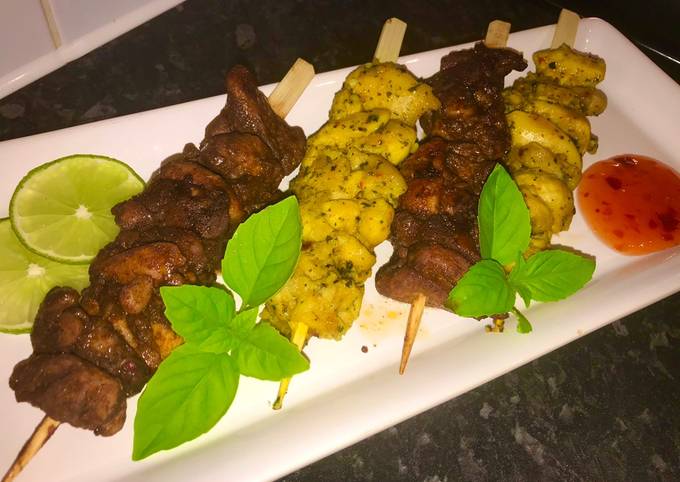 Street Food Thai Chicken Skewers Recipe