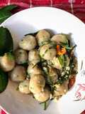 Cilok oatmeal sambal daun jeruk