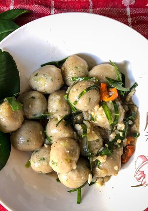 Foto resep Cilok oatmeal sambal daun jeruk