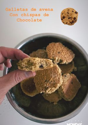 Una foto de Galletas de avena con chispas de chocolate